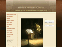 Tablet Screenshot of hilldaleholinesschurch.com